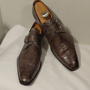 Magnanni Men's Single Monk Strap Shoes